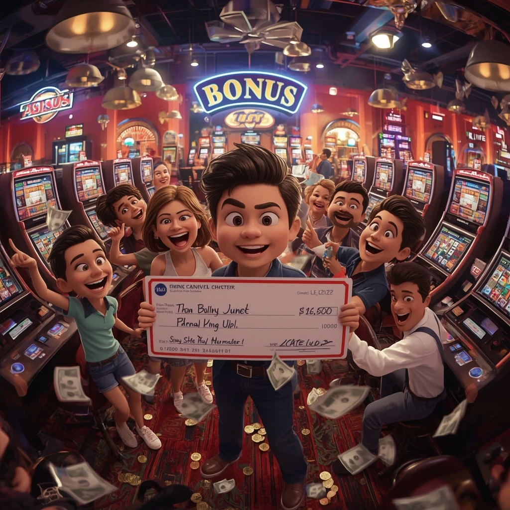 hombre recibiendo un bono en el casino GRATOWIN CASINO