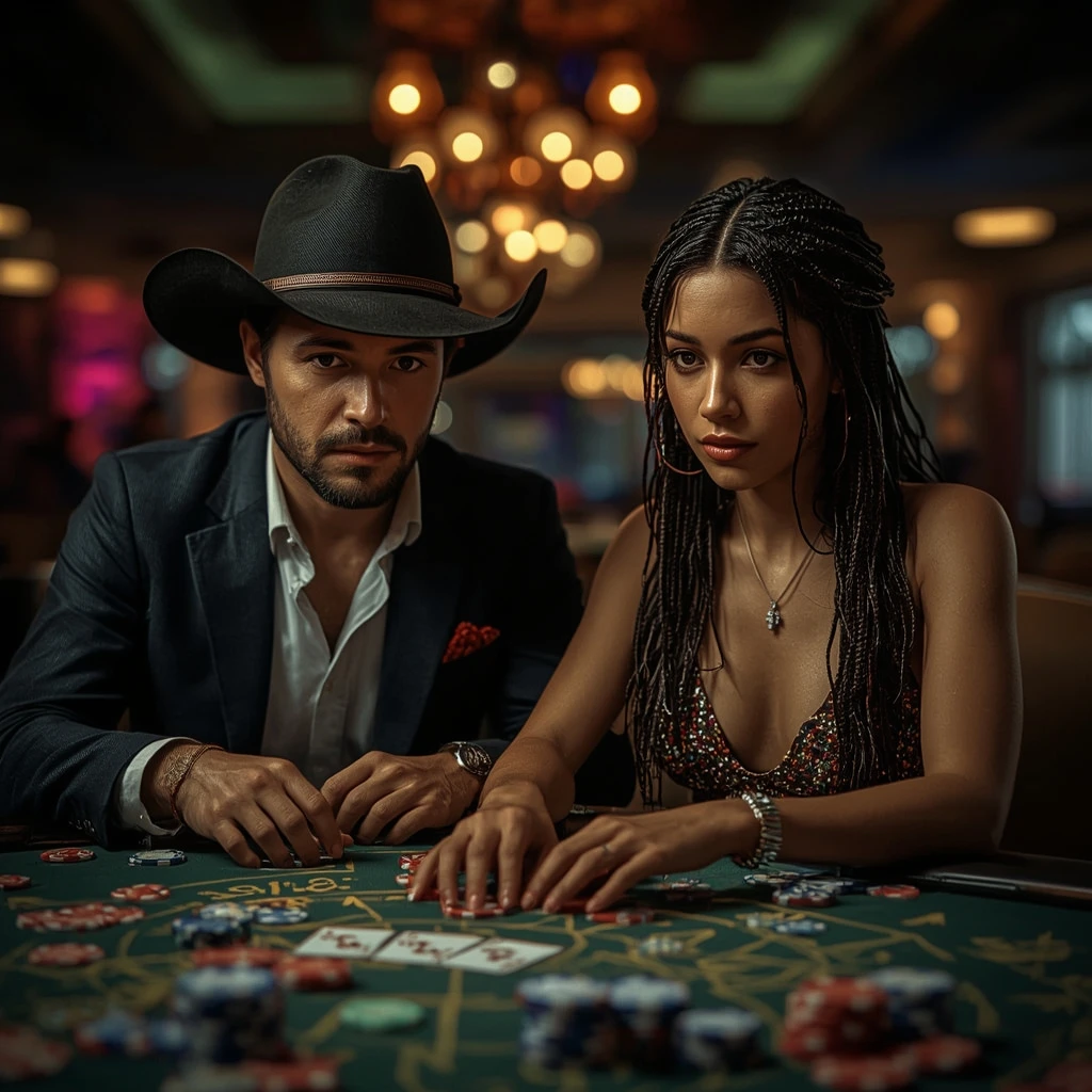 foto de dos jugadores de póker GRATOWIN CASINO